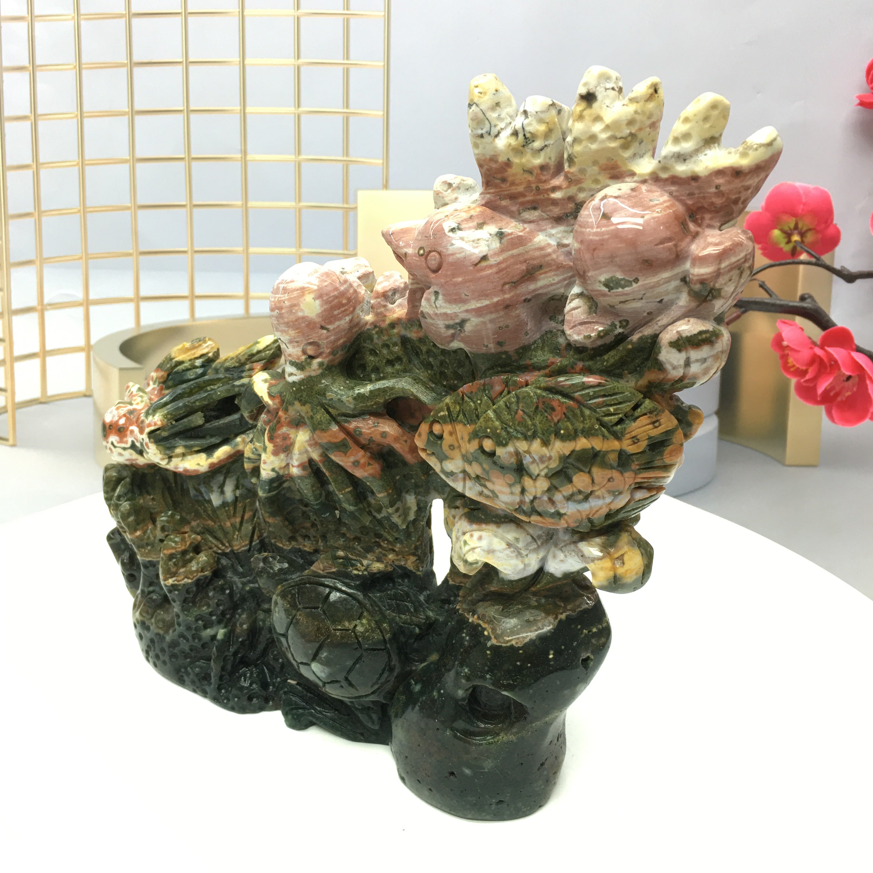 The Ocean Jade 8th vein Ocean World carving