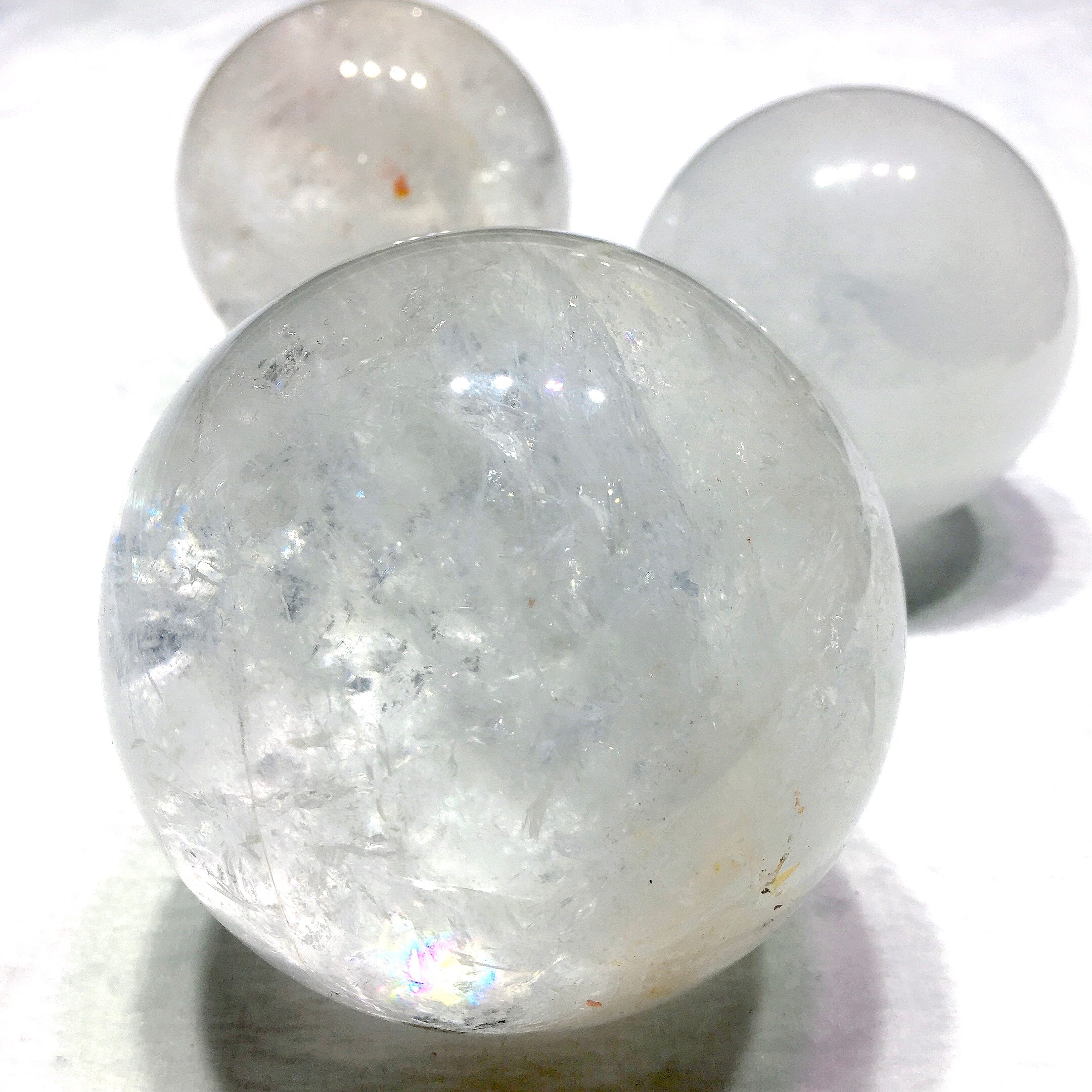 clear quartz big  sphere
