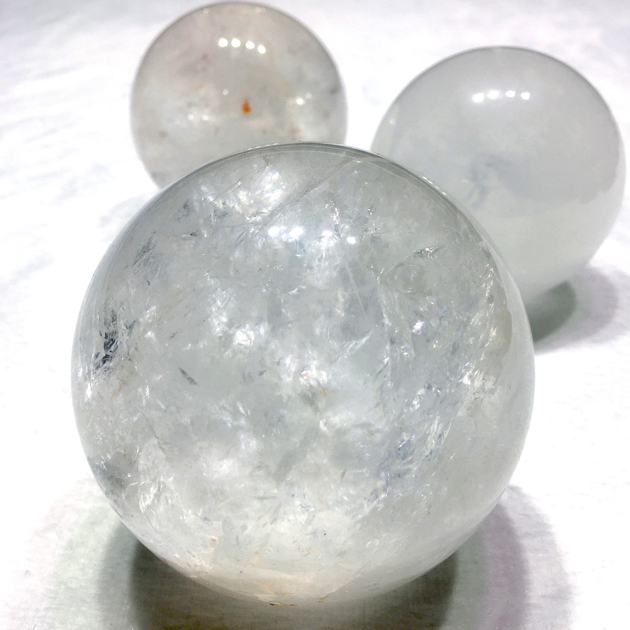 clear quartz big  sphere