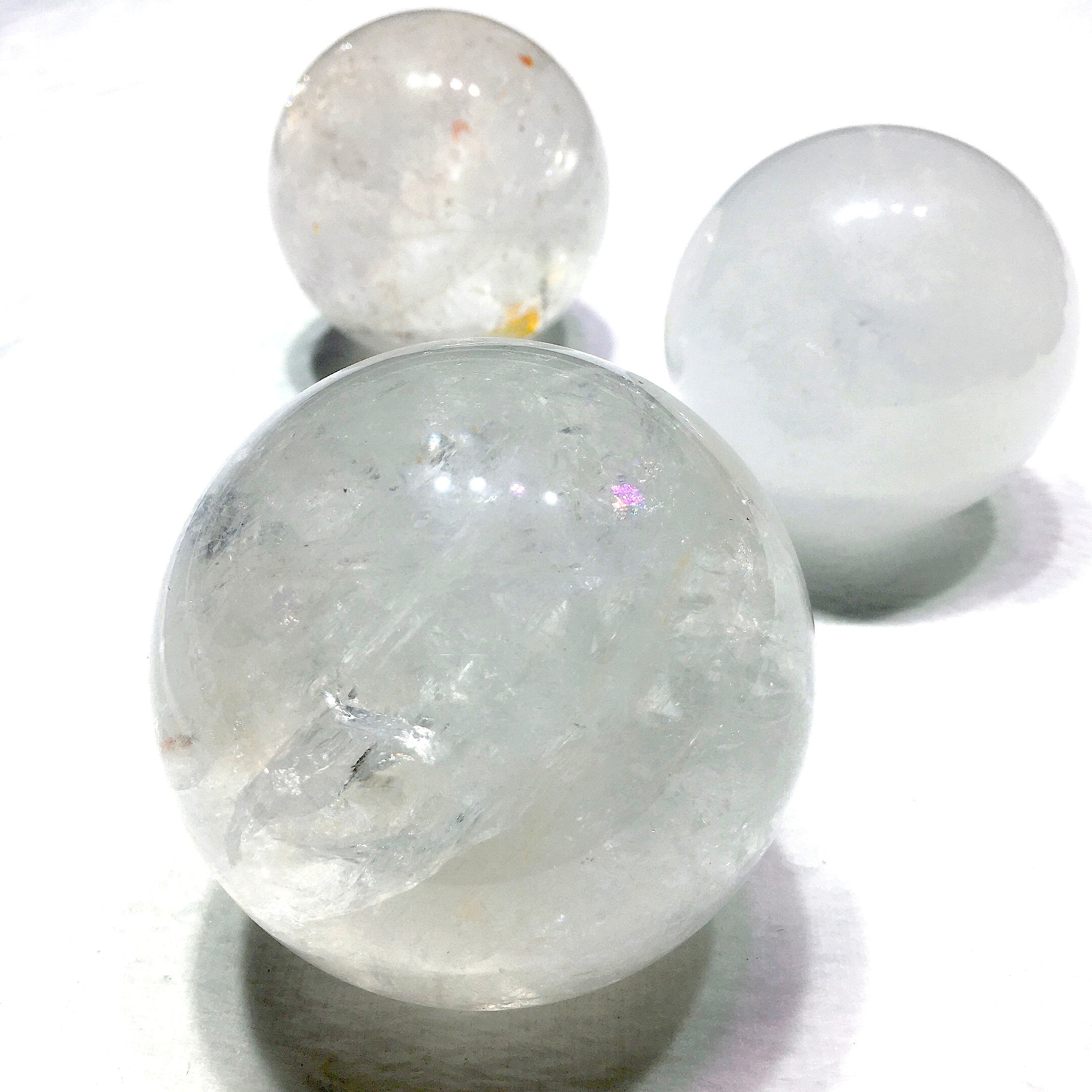 clear quartz big  sphere