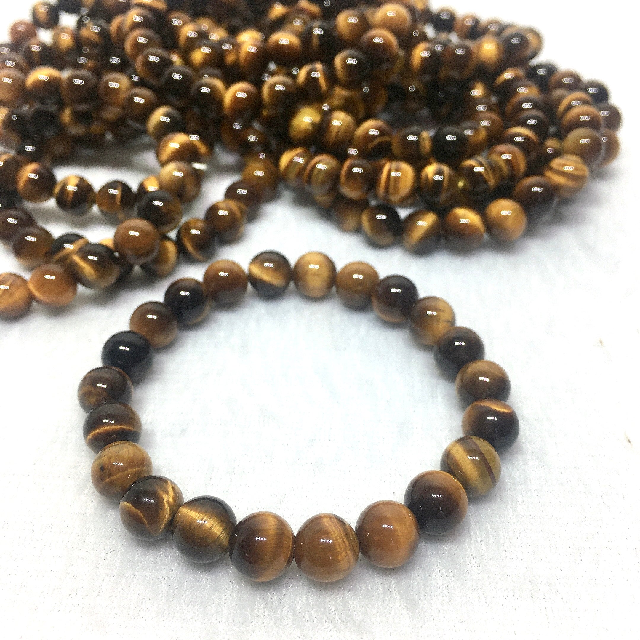 yellow tiger eyes bracelet