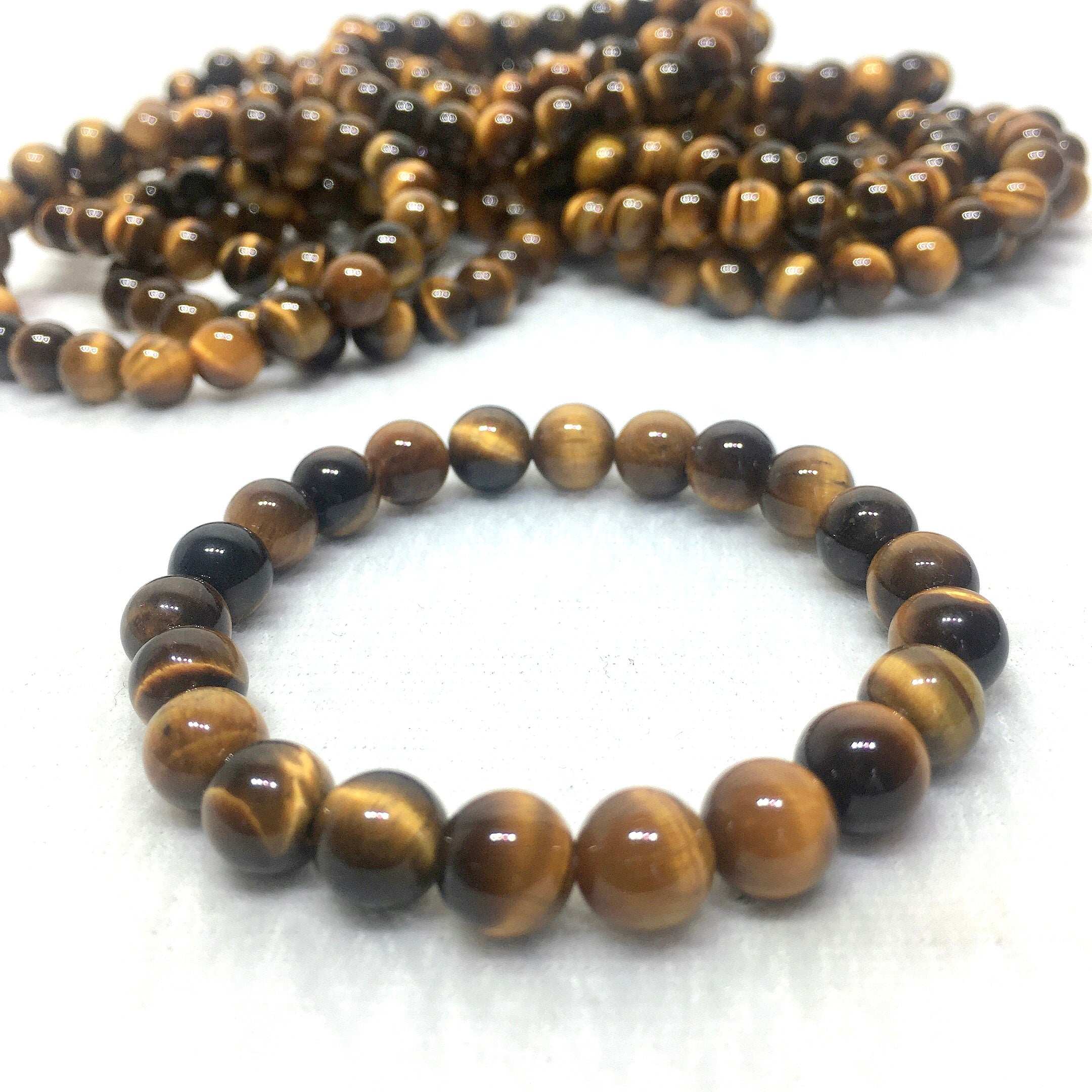yellow tiger eyes bracelet