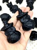black obsidian carved