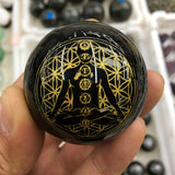 black obsidian  sphere