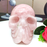 rose quartz big skull            B4
