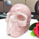rose quartz big skull            B4