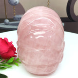 rose quartz big skull            B4
