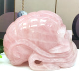rose quartz big skull            B4