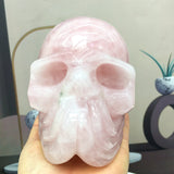 rose quartz big skull            B4