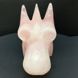 rose quartz dragon head            B6