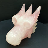rose quartz dragon head            B6