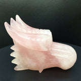 rose quartz dragon head            B6
