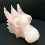 rose quartz dragon head            B6
