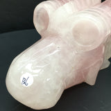 rose quartz dragon head            B6