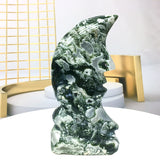moss agate moon face             B7