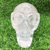 clear quartz alien skull    B15