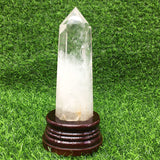 clear quartz   raw tower   B24