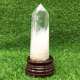 clear quartz   raw tower   B24