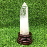 clear quartz   raw tower   B24