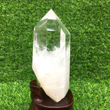 clear quartz   raw tower       B26