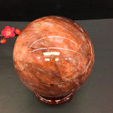 fire quartz sphere    B44