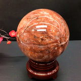 fire quartz sphere    B44