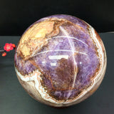 intergrowth sphere   (amethyst and agate and onxy)       B47