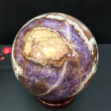 intergrowth sphere   (amethyst and agate and onxy)       B47