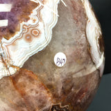 intergrowth sphere   (amethyst and agate and onxy)       B47