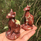 dendritic rhodonite cat