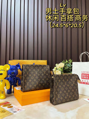 LV M47542#  Men's handbag