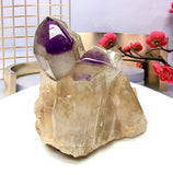 amethyst and crystal quartz mixture druse