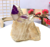 amethyst and crystal quartz mixture druse