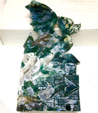 moss agate big dragon carving