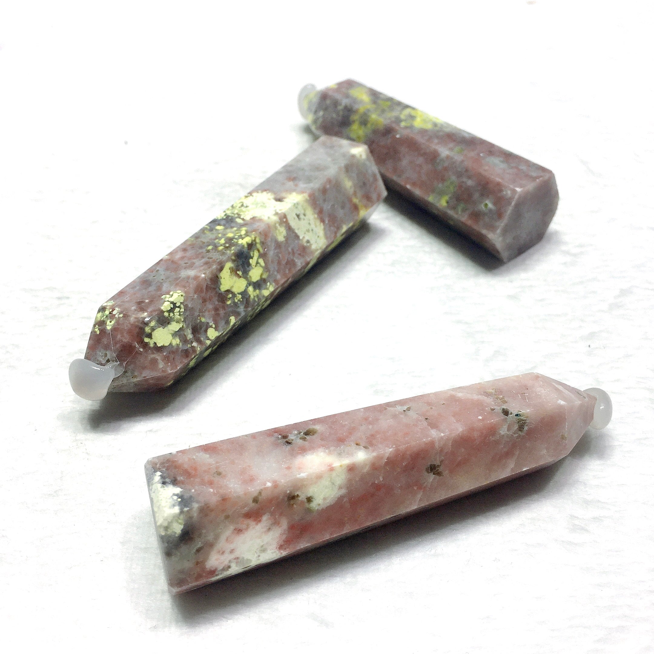 dendritic rhodonite  tower