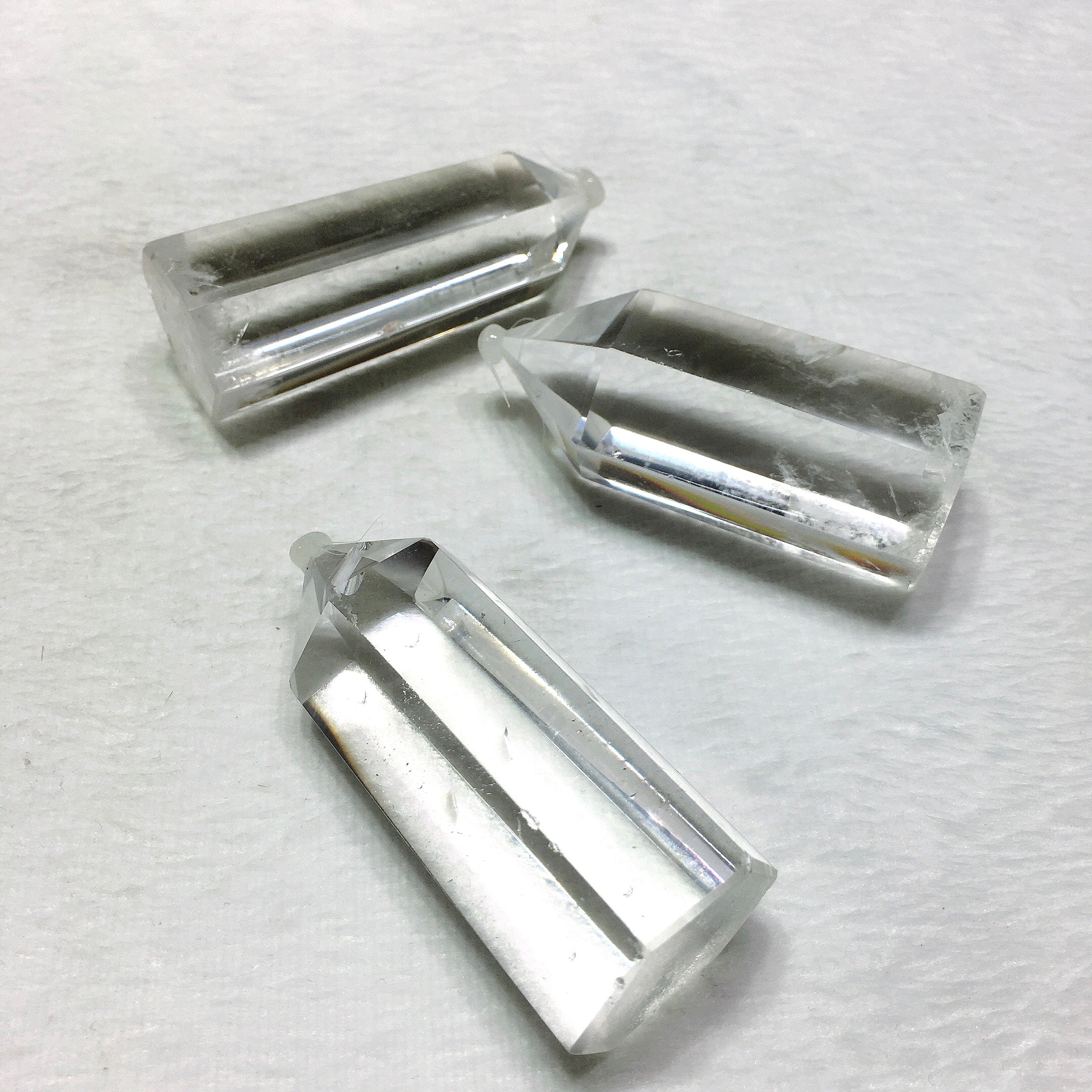 clear quartz tower