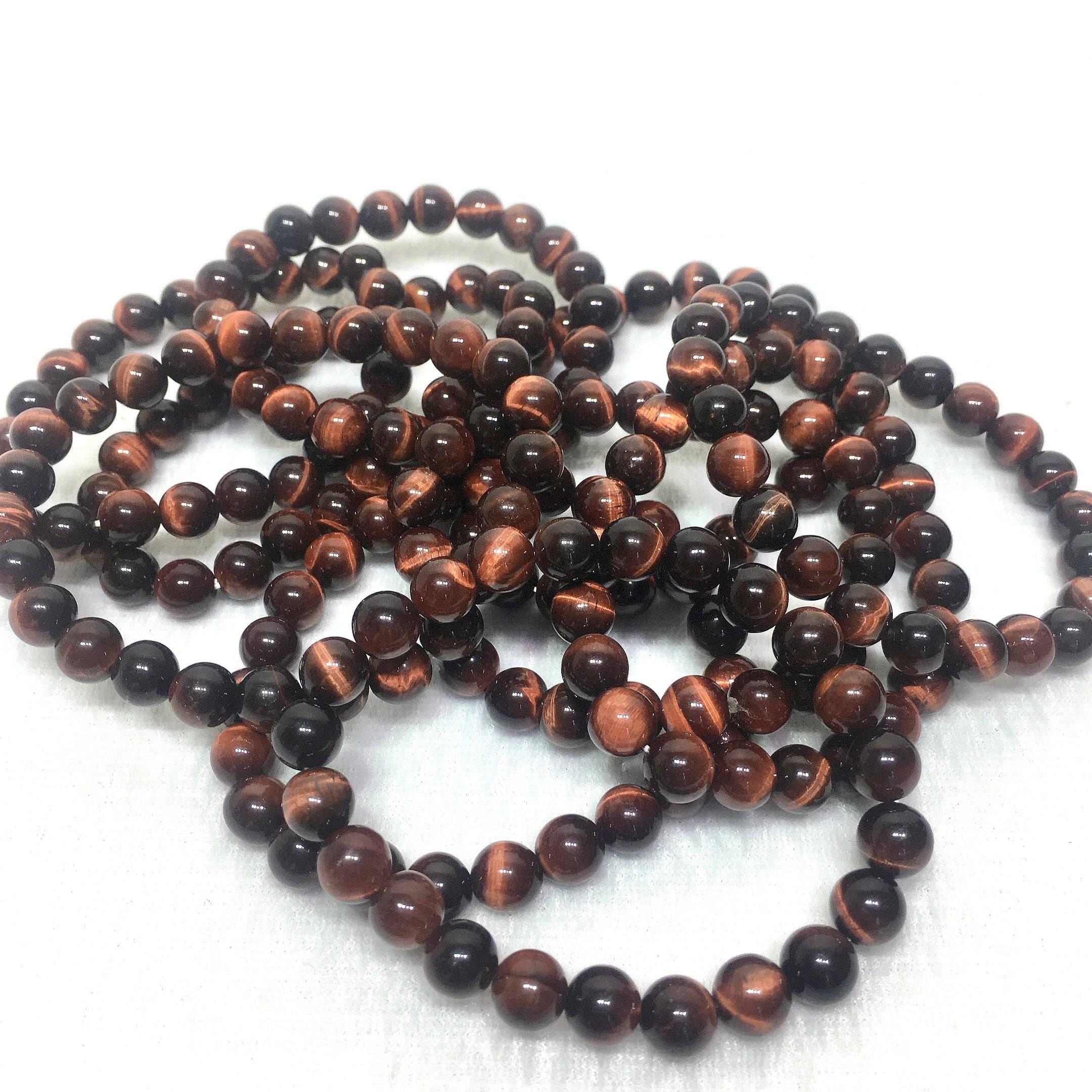 red tiger eyes bracelet