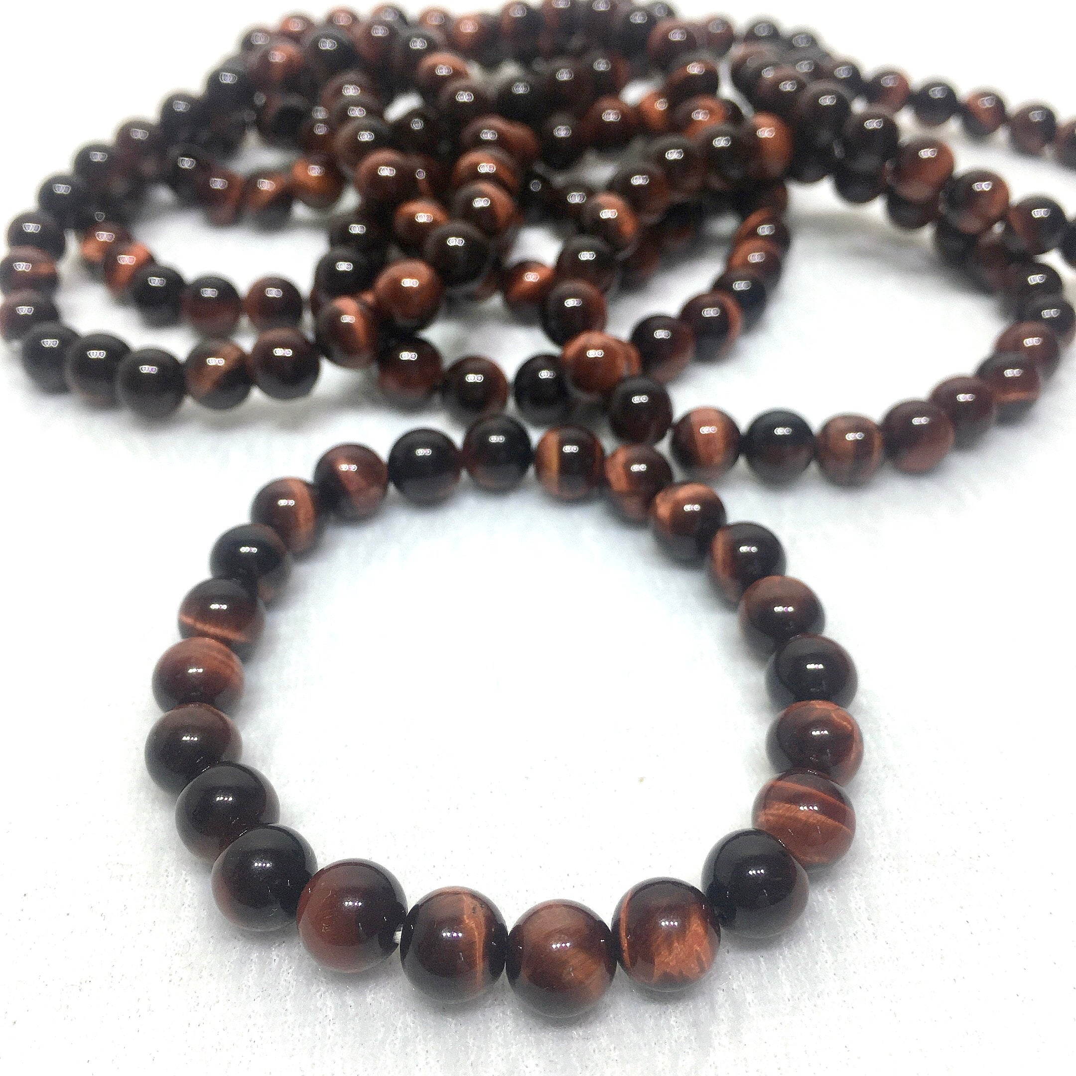 red tiger eyes bracelet