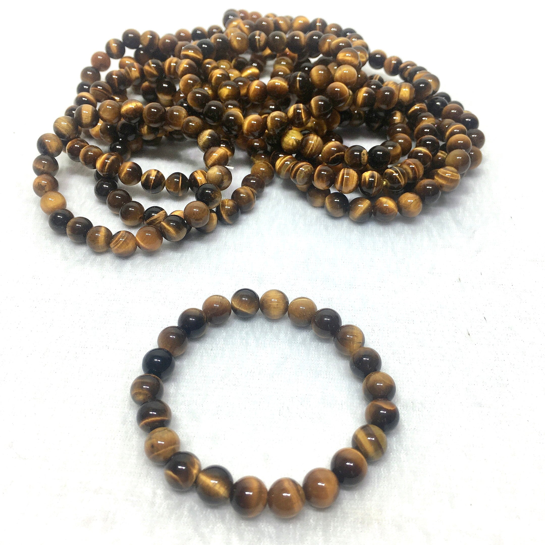 yellow tiger eyes bracelet