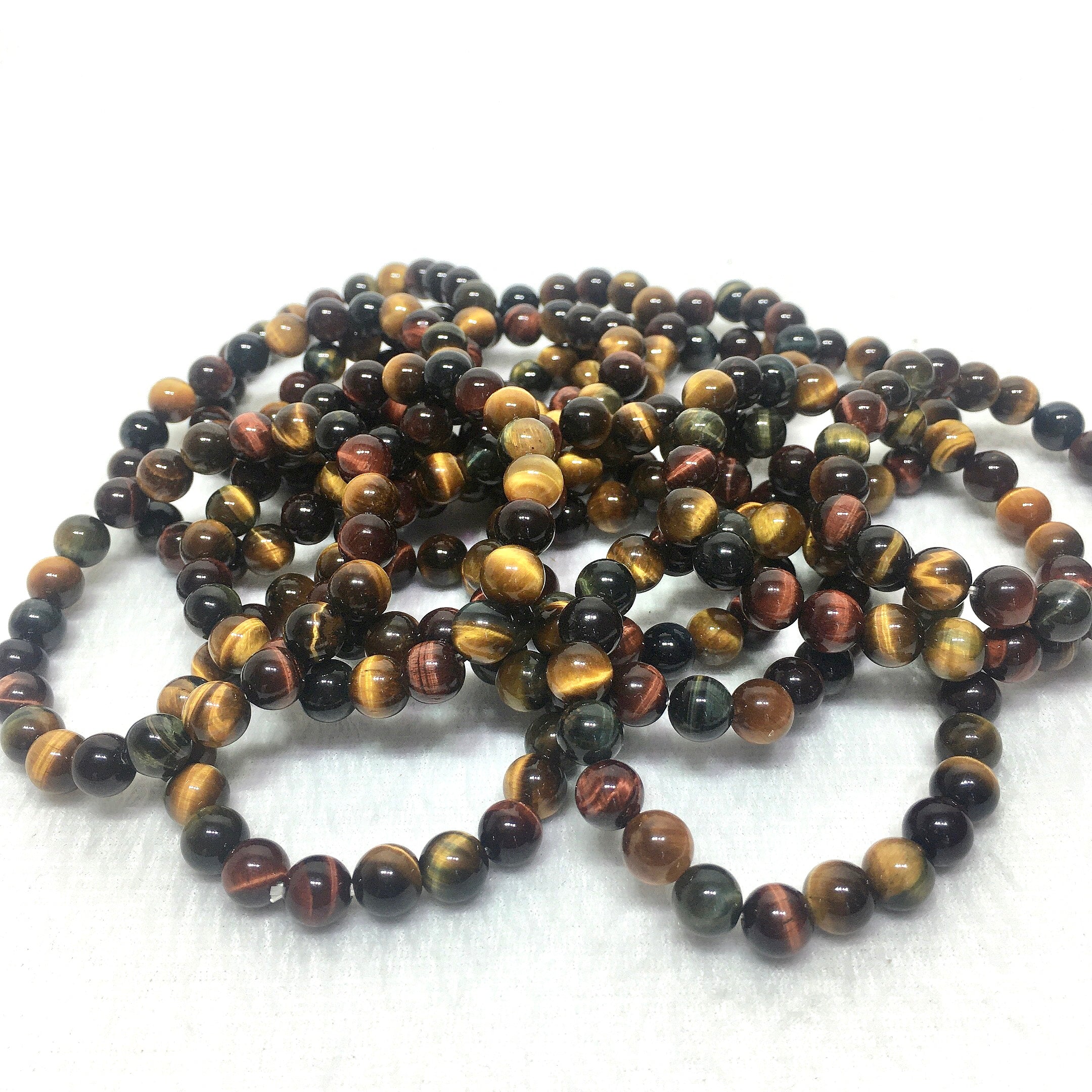 colourful tiger eyes bracelet