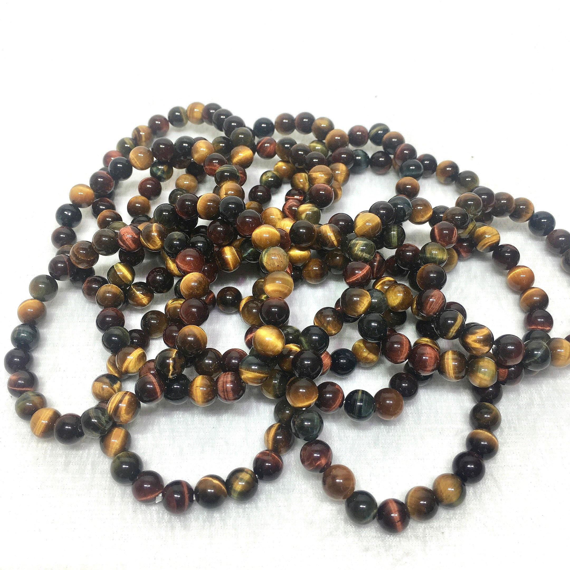 colourful tiger eyes bracelet