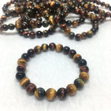 colourful tiger eyes bracelet