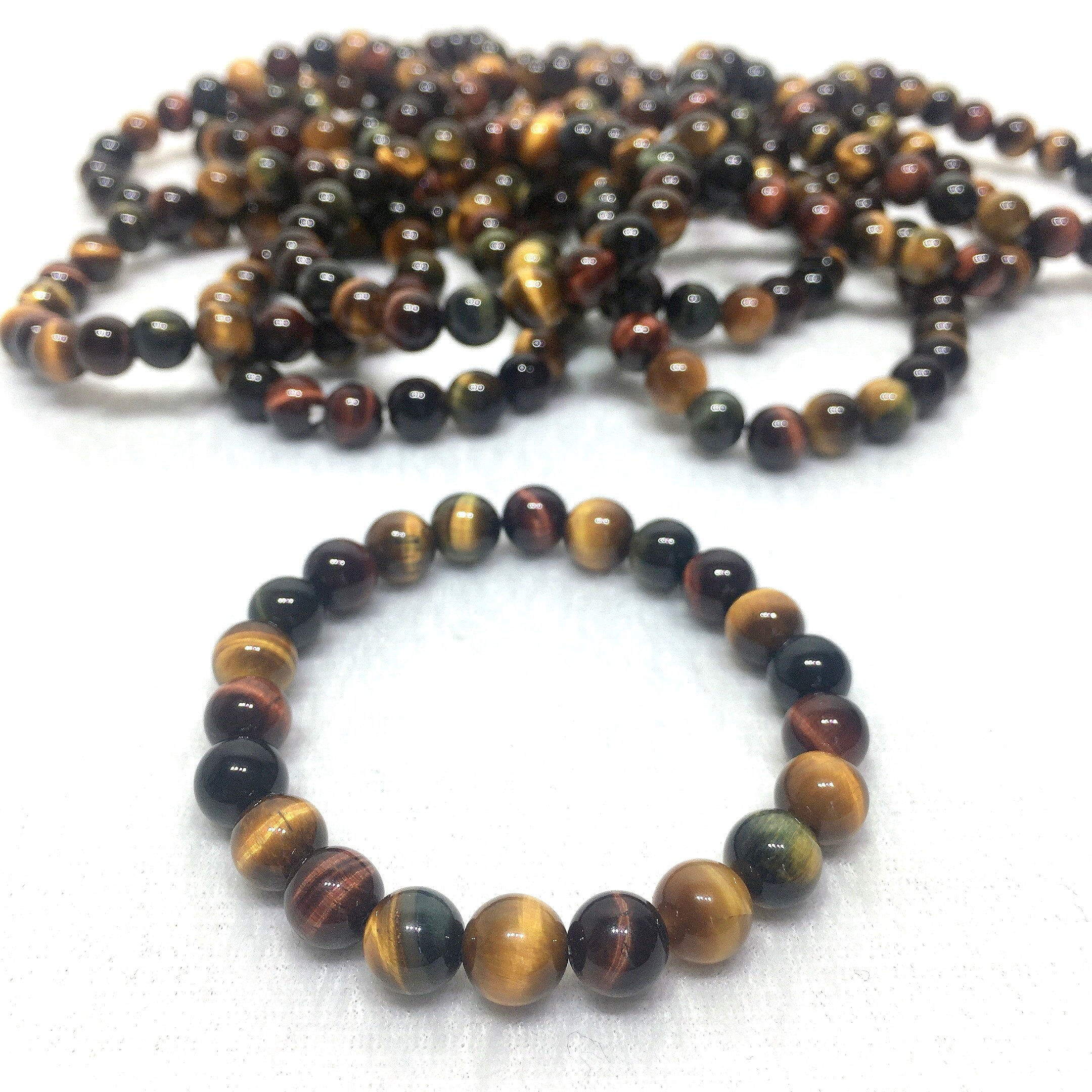 colourful tiger eyes bracelet