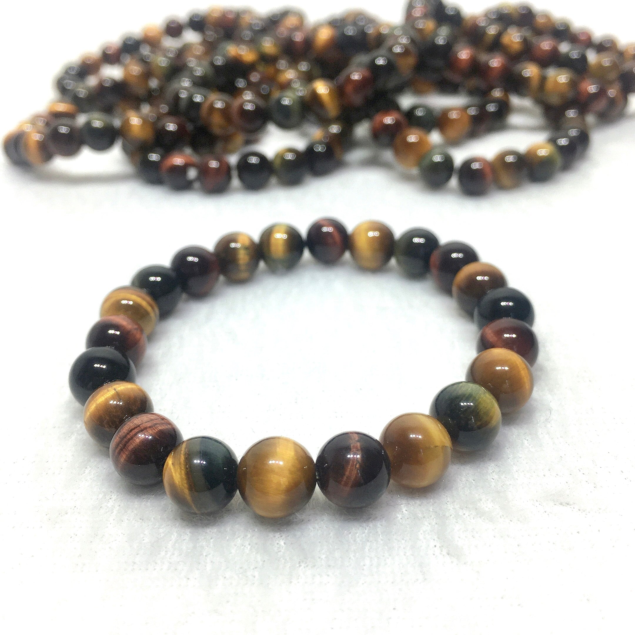 colourful tiger eyes bracelet