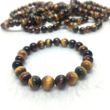 colourful tiger eyes bracelet