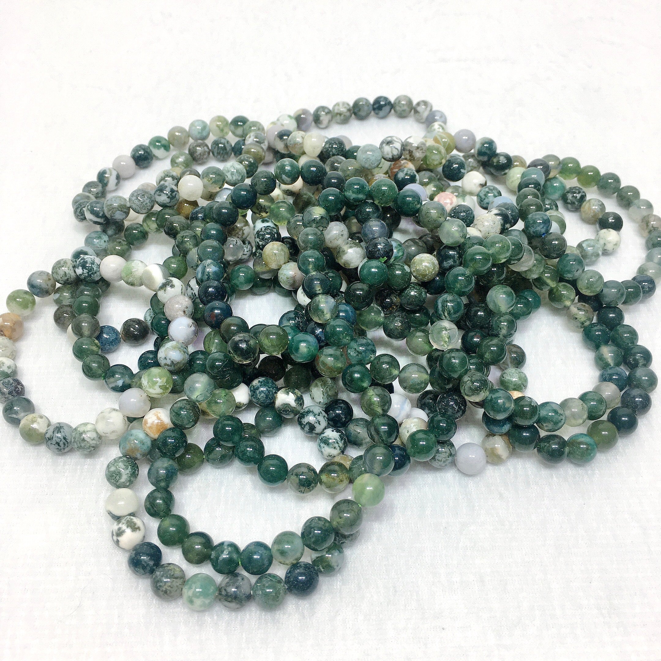 moss agate bracelet