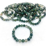 moss agate bracelet