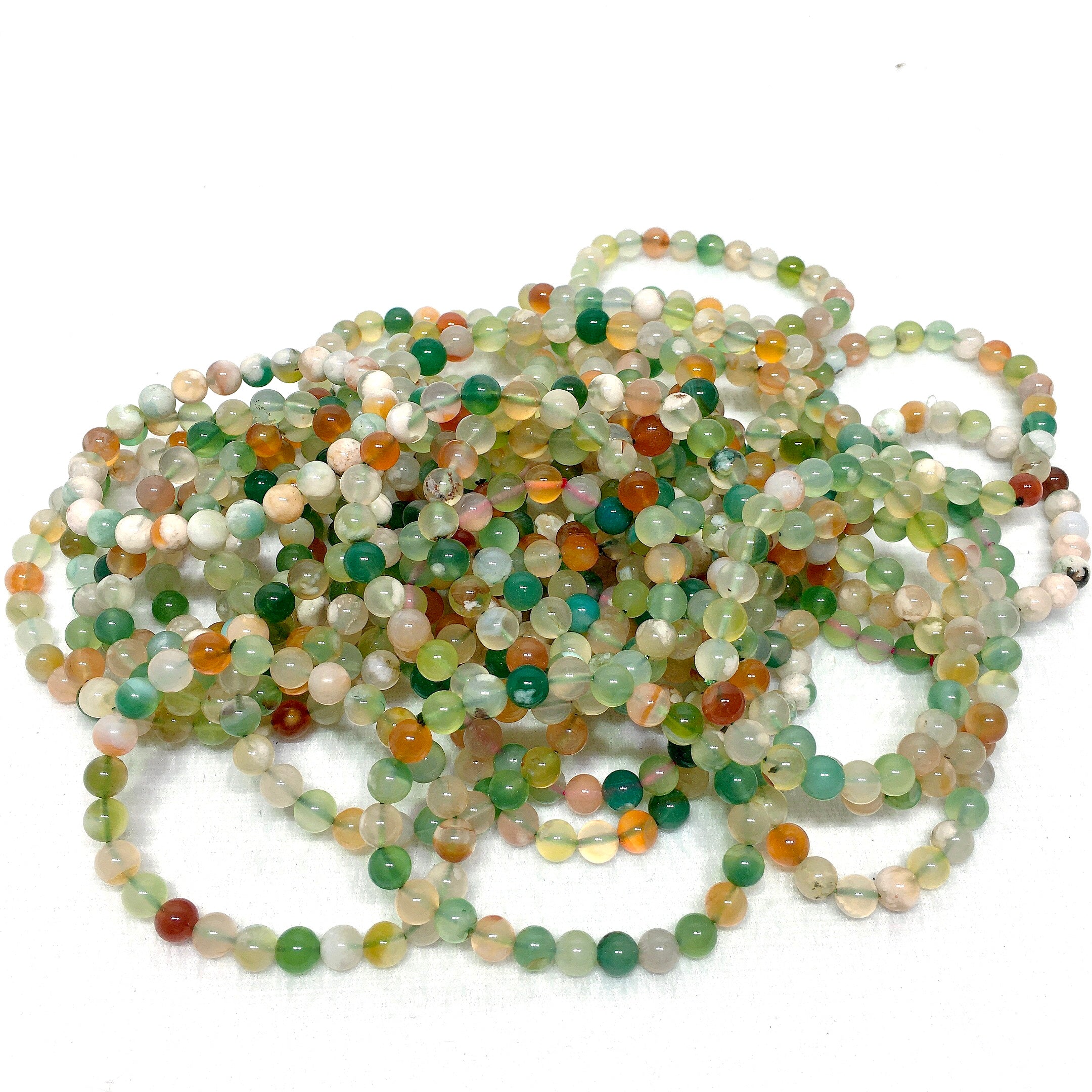 green floral bracelet