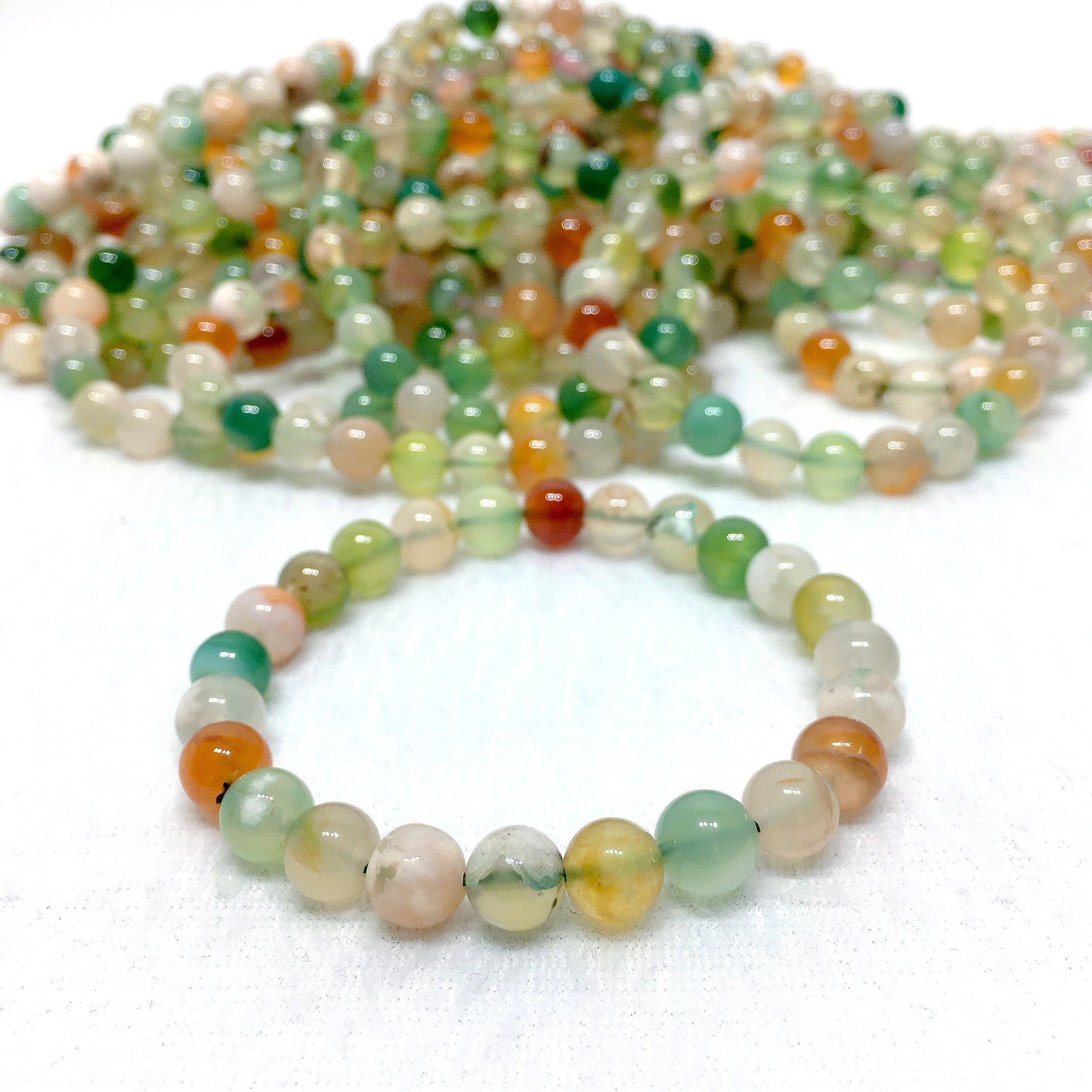 green floral bracelet