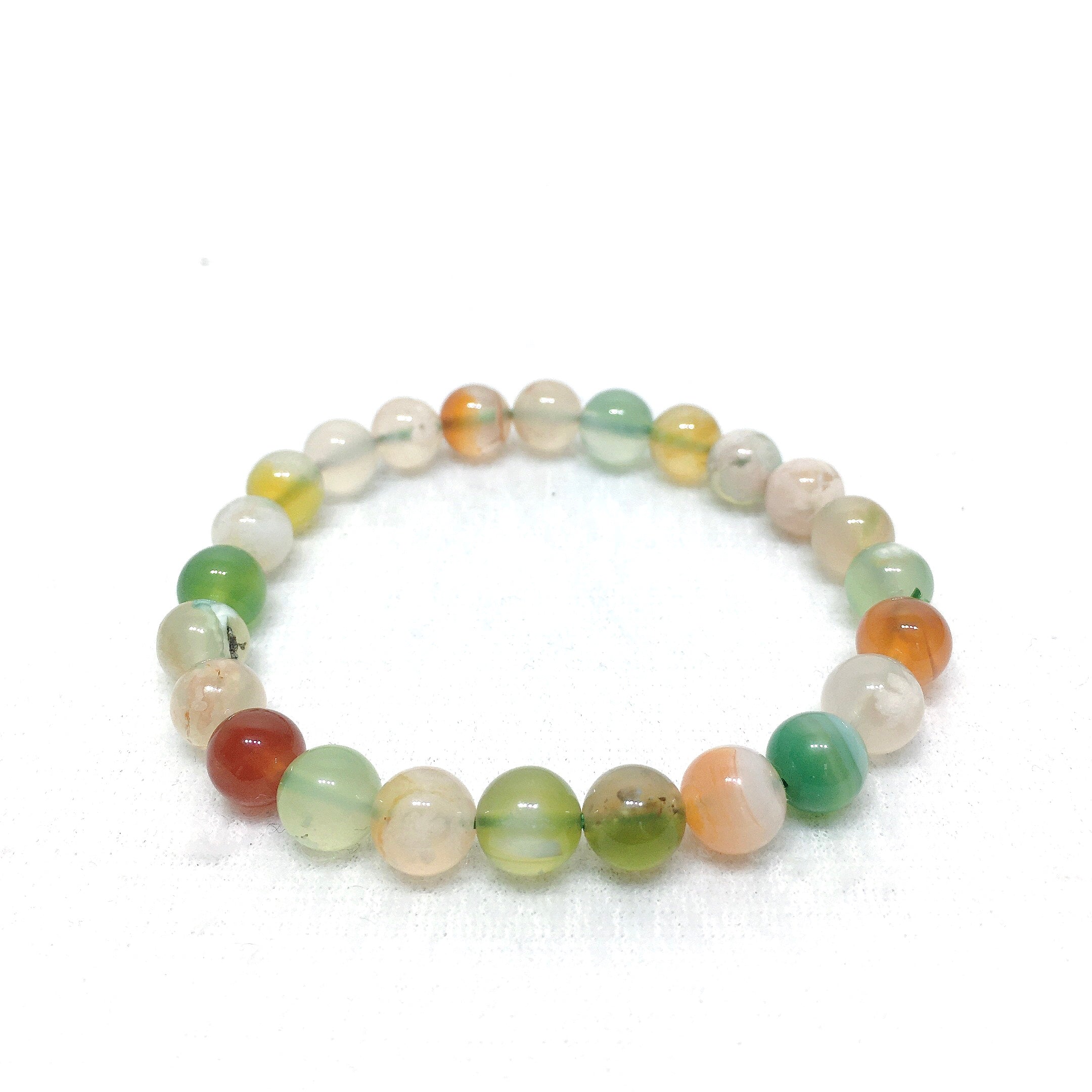 green floral bracelet